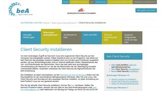 
                            7. Client Security installieren – beA