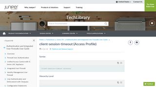 
                            9. client-session-timeout (Access Profile) - TechLibrary - Juniper Networks