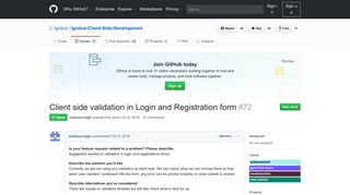 
                            11. Client side validation in Login and Registration form · Issue #72 ...