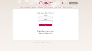 
                            8. Client Sign In - Guinot - Professional skin care products and skin ...