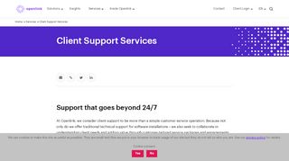 
                            5. Client Support Services | Openlink