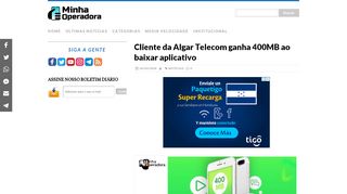 
                            10. Cliente da Algar Telecom ganha 400MB ao baixar aplicativo - Minha ...