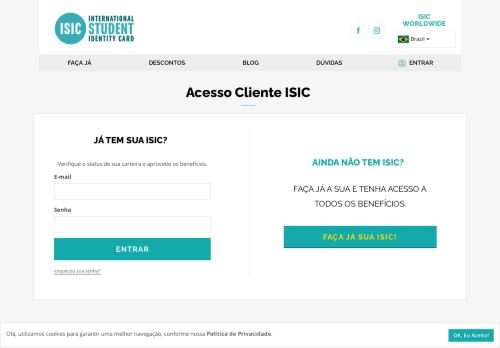 
                            1. Cliente ISIC - ISIC Brasil