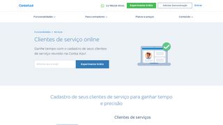 
                            6. Clientes de serviço online - Funcionalidades Conta Azul