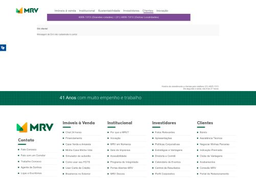 
                            4. Clientes - Portal de Relacionamento MRV - MRV Engenharia