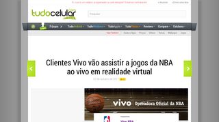 
                            9. Clientes Vivo vão assistir a jogos da NBA ao vivo em realidade virtual ...