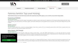 
                            10. Clienti | Top Level Hosting - TLH.ro