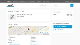 
                            6. Clientis Bank im Thal AG in Balsthal - Adresse & Öffnungszeiten auf ...