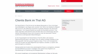 
                            10. Clientis Bank im Thal AG - Solothurner Handelskammer