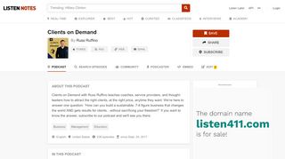
                            9. Clients on Demand (podcast) - Russ Ruffino | Listen Notes