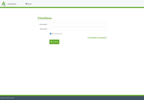 
                            9. ClientZone - Log in