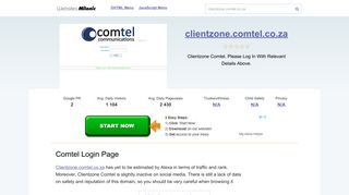 
                            5. Clientzone.comtel.co.za website. Comtel Login Page.