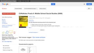 
                            11. CliffsNotes Praxis II: Middle School Social Studies (0089)