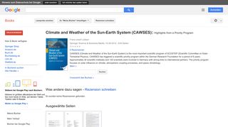 
                            4. Climate and Weather of the Sun-Earth System (CAWSES): Highlights ...