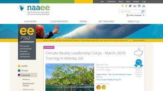 
                            13. Climate Reality Leadership Corps - March 2019 Training in Atlanta ...