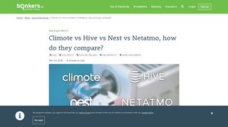 
                            8. Climote vs Hive vs Nest vs Netatmo, how do they compare? | bonkers.ie