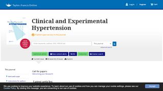 
                            10. Clinical and Experimental Hypertension: Vol 41, No 2
