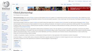 
                            8. Clinical pharmacology - Wikipedia
