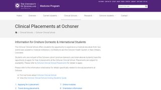 
                            9. Clinical Placements at Ochsner - Medicine Program - University of ...
