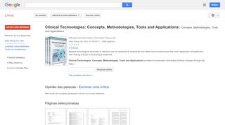 
                            13. Clinical Technologies: Concepts, Methodologies, Tools and ...