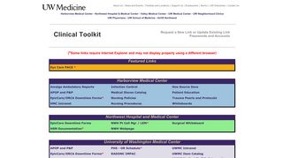 
                            10. Clinical Toolkit | UW Medicine, Seattle