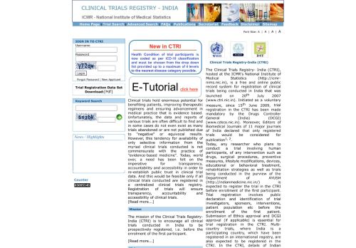 
                            1. Clinical Trials Registry - India (CTRI)