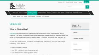 
                            7. ClinicalKey — Royal College of Surgeons