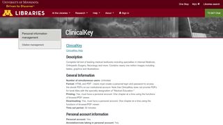 
                            11. ClinicalKey · University of Minnesota Libraries