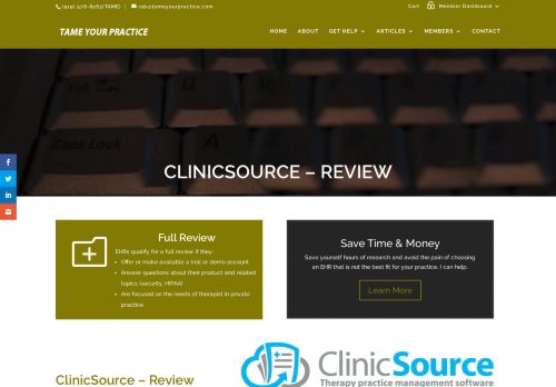 
                            8. ClinicSource - Review | Tame Your Practice