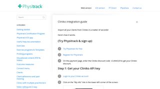 
                            7. Cliniko integration guide - Physitrack help & support