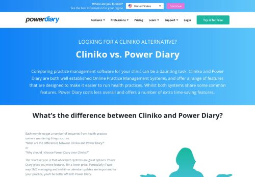 
                            2. Cliniko vs. Power Diary: Practice Management Software Comparison