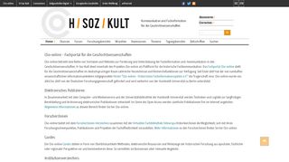 
                            5. Clio-online | H-Soz-Kult. Kommunikation und Fachinformation für die ...