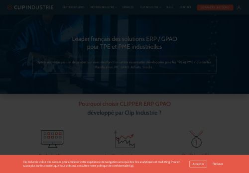 
                            5. Clip Industrie: Éditeur de logiciel ERP GPAO Industriel pour TPE et PME