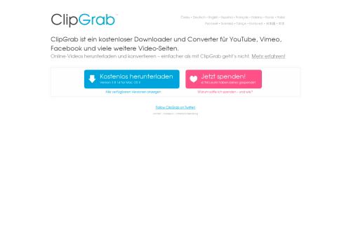 
                            12. ClipGrab - Downloader und Converter für YouTube & Co