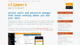 
                            7. Clipperz online password manager