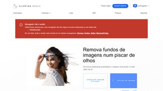 
                            2. Clipping Magic: Remova instantaneamente fundos de imagens on-line