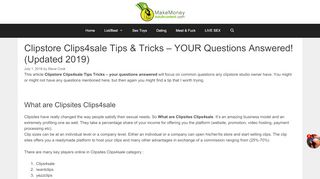 
                            12. Clipstore Clips4sale Tips & Tricks (Updated 2019) - MMAC