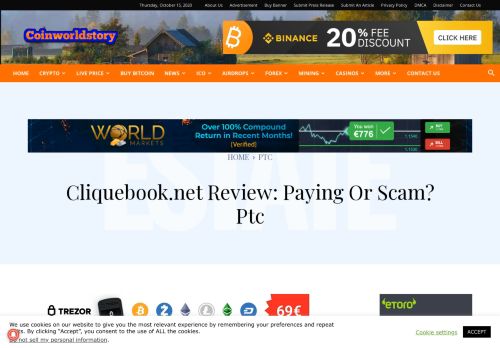 
                            9. Cliquebook.net Review: Paying Or Scam? Ptc - Coinworldstory
