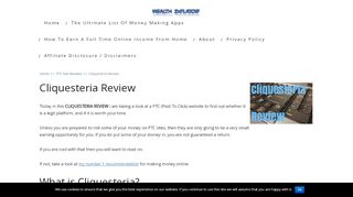 
                            13. Cliquesteria Review | Wealth Inflator