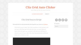 
                            9. Clix Grid Imacro Script – Clix Grid Auto Clicker