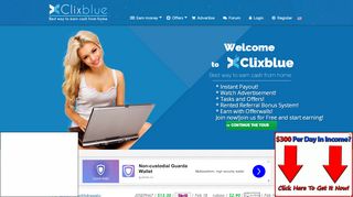 
                            2. Clixblue - Get some Blue into your pockets