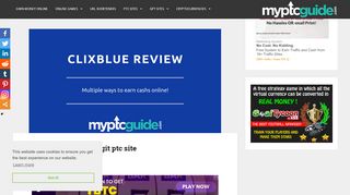 
                            7. Clixblue review - A legit ptc site | Myptcguide