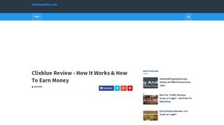 
                            13. Clixblue Review - How It Works & How To Earn Money | Infostopedia ...
