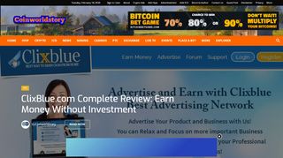 
                            11. ClixBlue.com Complete Review: Earn Money Without Investment