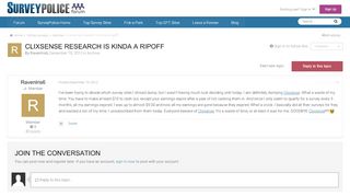 
                            7. clixsense research is kinda a ripoff - Archive - SurveyPolice ...