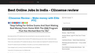
                            11. Clixsense Review - Make money with Elite PTC - Best Online Jobs in ...