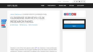 
                            12. CLIXSENSE SURVEYS | CLIX RESEARCH PANEL - GOFJ ...