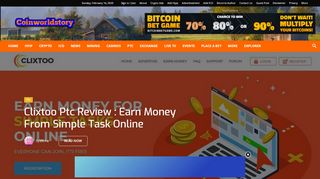 
                            3. Clixtoo Ptc Review : Earn Money From Simple Task Online