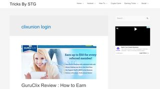 
                            7. clixunion login Archives - Tricks By STG