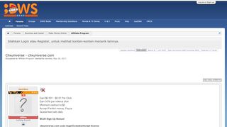 
                            8. Clixuniverse - clixuniverse.com | Forum Indowebster - IDWS